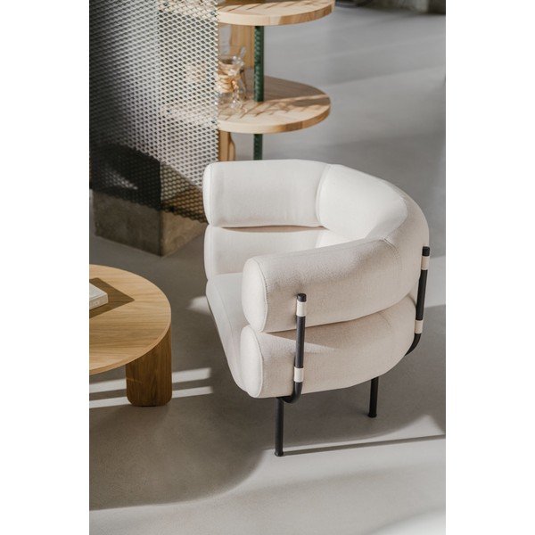 Bézs gyapjú fotel Ubi – noo.ma-image-3