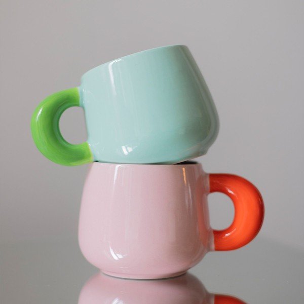 Rózsaszín new bone china bögre 470 ml Coco – ONA-image-4
