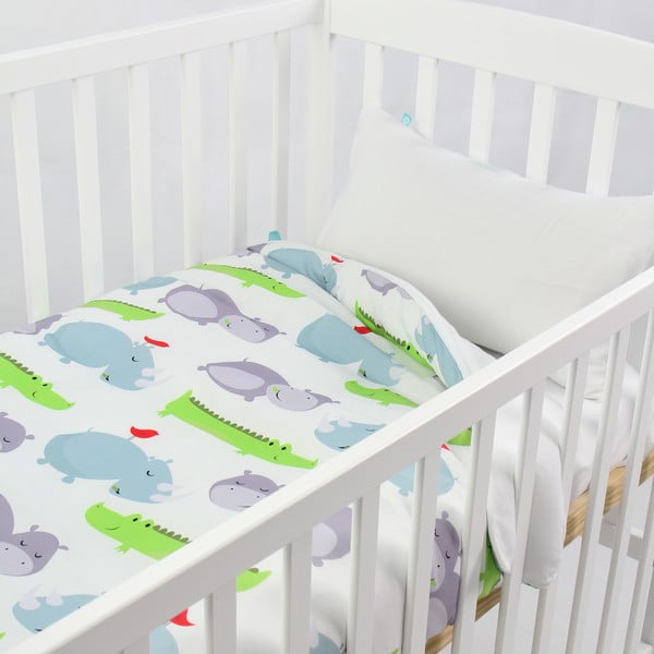 Hippo gyermek pamut ágyneműhuzat, 100 x 120 cm - Mr. Fox-image-1