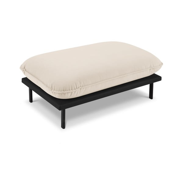 Bézs bársony puff Auguste – Interieurs 86-image-3