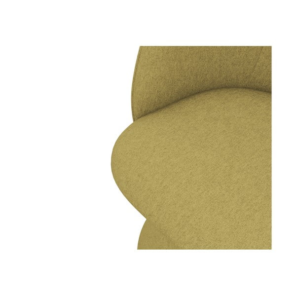 Sárga kárpitozott étkezőfotel Maia – Makamii-image-4