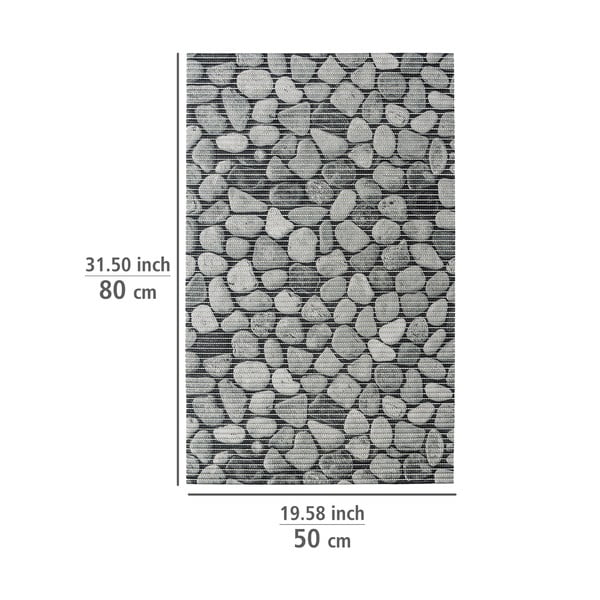 Szürke műanyag fürdőszobai kilépő 50x80 cm Sassi – Wenko-image-3