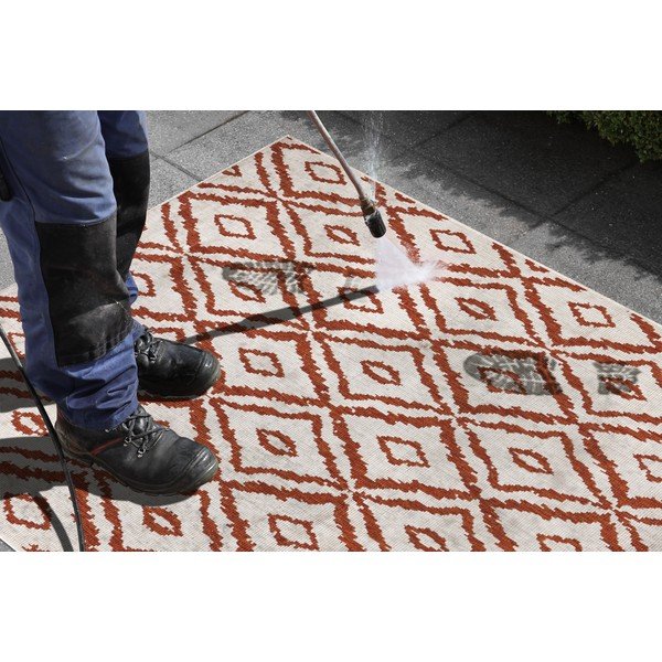 Rio piros-fehér kültéri szőnyeg, 80 x 150 cm - NORTHRUGS-image-1
