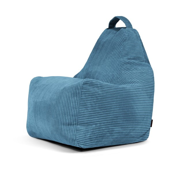 Kék kordbársony babzsákfotel Play Amuse – SLOWDOWN