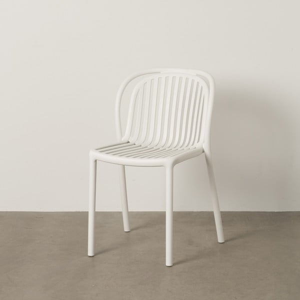 Fehér műanyag étkezőszék Alia – Ixia-image-1
