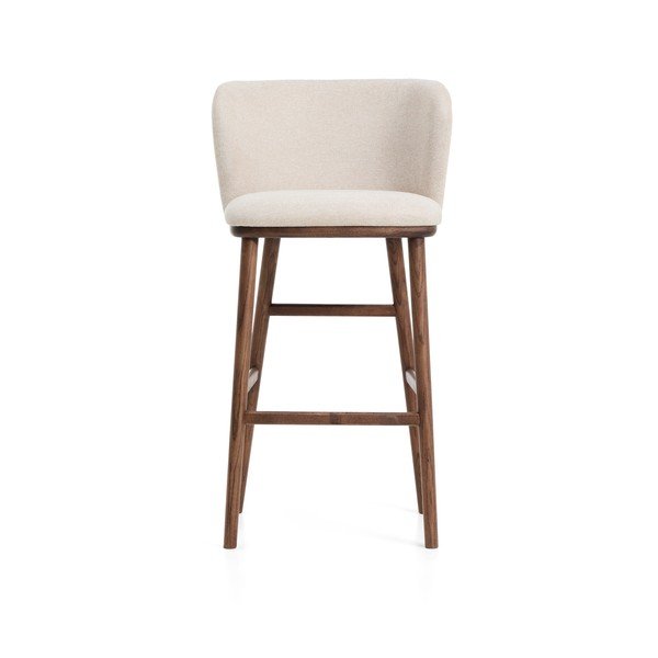 Bézs kárpitozott bárszék (ülésmagasság 75 cm) Ciselia – Kave Home-image-3