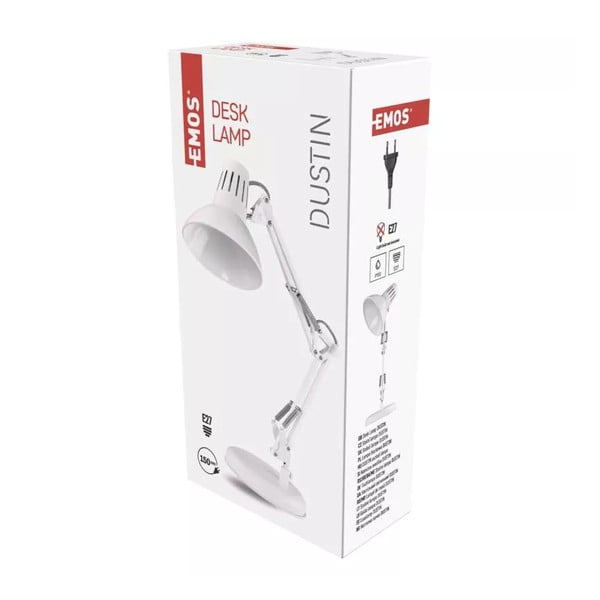 Fehér asztali lámpa (magasság 46 cm) Dustin – EMOS-image-1