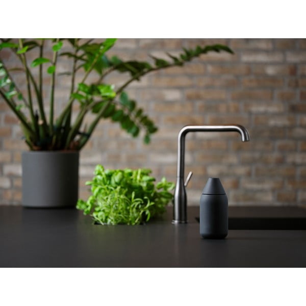 Fekete szilikon szappanadagoló 300 ml Singles – Zone-image-3