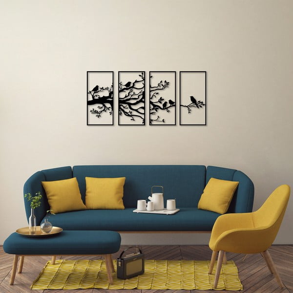 Fém fali dekoráció 34x70 cm Branch – Wallity-image-3