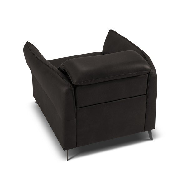Fekete bőr fotel Hubble – Windsor & Co Sofas-image-3