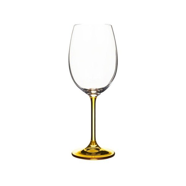 Fluidum 4 db okkersárga kristályüveg borospohár, 450 ml - Bitz-image-1