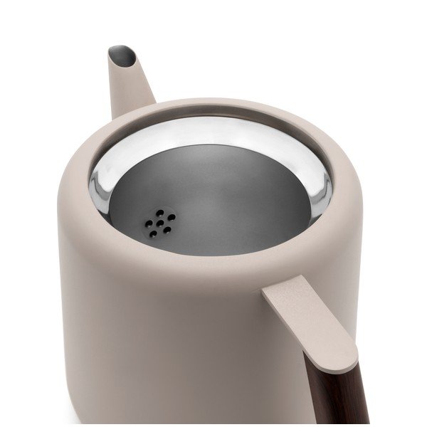 Bézs rozsdamentes acél teáskanna 1,1 l Duet Boston – Bredemeijer-image-3