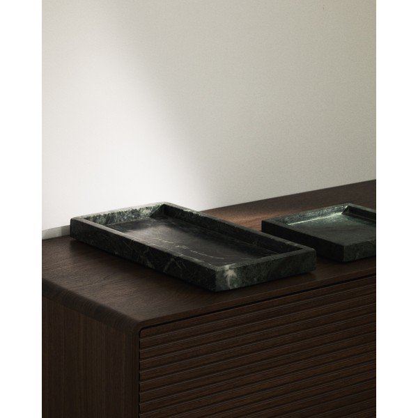 Márvány dekoratív tálca 18x18 cm Serela – Kave Home-image-1