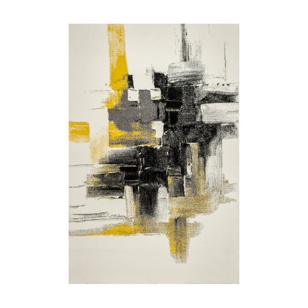 Eko Rugs Farbles Grey/Yellow szőnyeg, 120 x 180 cm