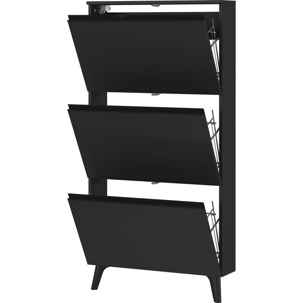 Antracitszürke billenő ajtós cipőtartó Scarpa – Germania-image-2