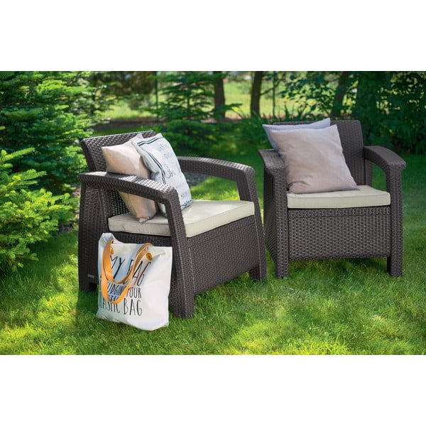 Barna kerti fotel Corfu – Keter-image-2