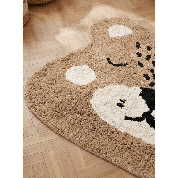 Világosbarna mosható-kézi szövésű pamut gyerek szőnyeg 93x120 cm Snuggle Bea – Hanse Home-image-2