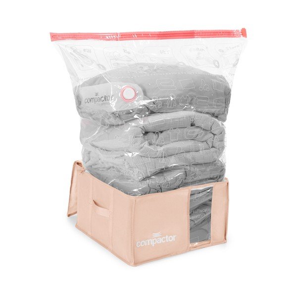 Vákuumos műanyag ruhatároló doboz 42x40x25 cm Pink Edition – Compactor-image-4