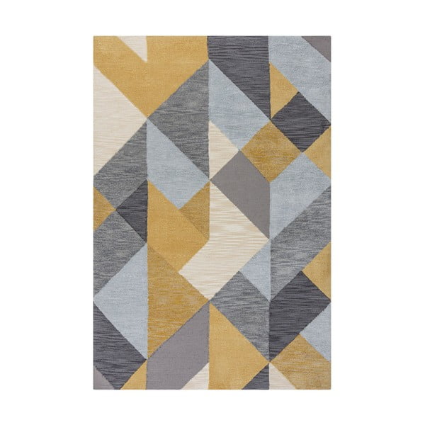 Icon szürke-sárga szőnyeg, 160 x 230 cm - Flair Rugs