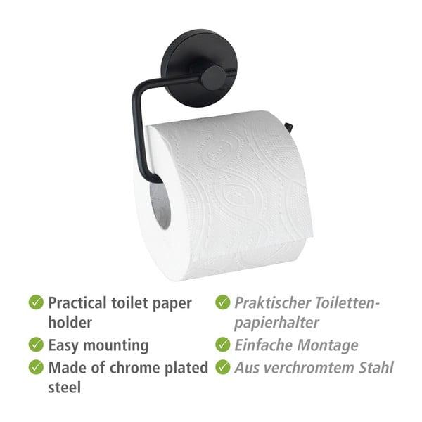 Vacuum-Loc® Milazzo fekete wc-papír tartó - Wenko-image-4