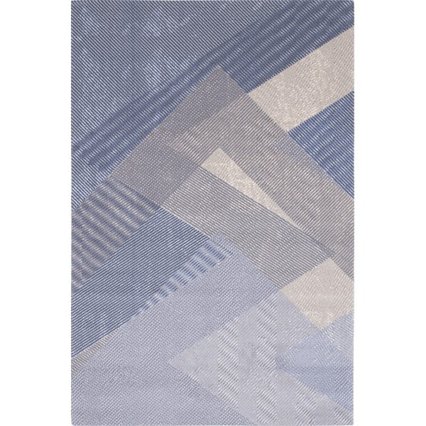 Világoskék gyapjú szőnyeg 160x240 cm Mesh – Agnella