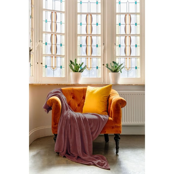 Borvörös mikroplüss ágytakaró franciaágyra 220x240 cm Cosy – Tiseco Home Studio-image-1