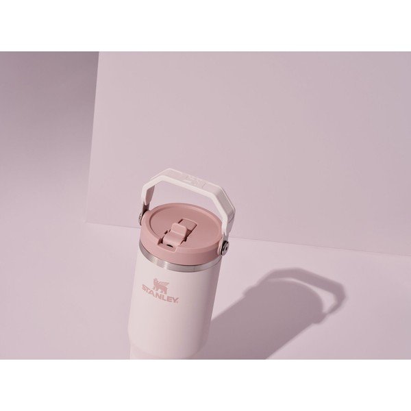 Világos rózsaszín rozsdamentes acél termosz 410 ml IceFlow™ Flip Straw 2.0 Tumbler Rose Quartz – Stanley-image-4