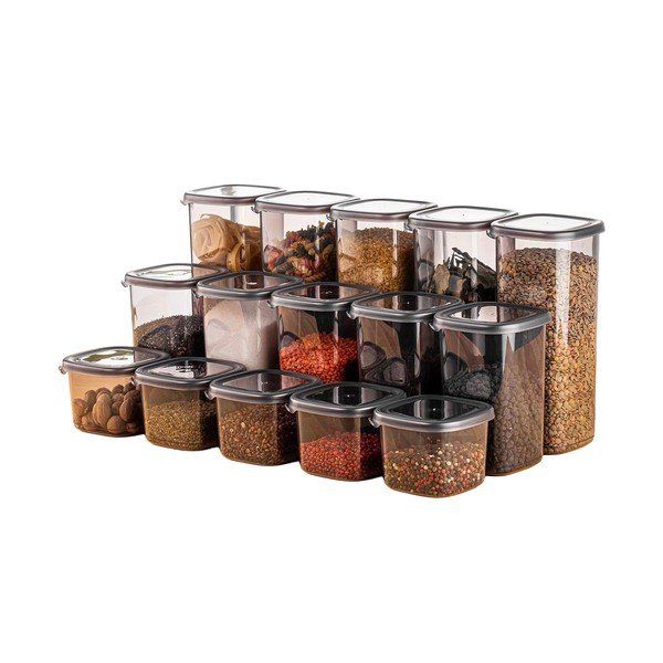 Élelmiszertartó doboz szett 15 db-os Fresco – Hermia