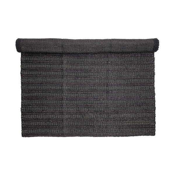 Standard fekete jutaszőnyeg, 150 x 210 cm - Bloomingville-image-2