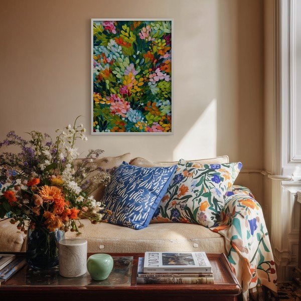 Nyomtatott keretezett kép 50x70 cm Vivid Meadow – Styler-image-1
