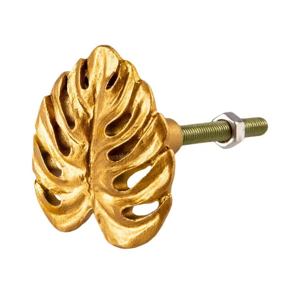 Plant Leaf aranyszínű ón fiók fogantyú - Sass & Belle-image-1