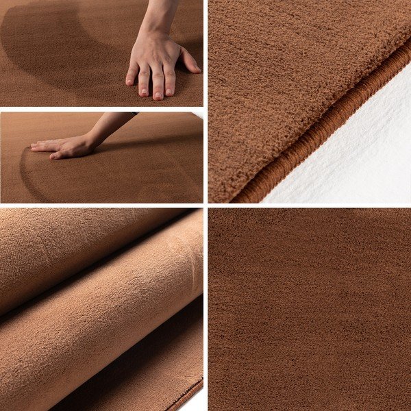 Barna mosható kerek szőnyeg ø 200 cm Sky – Ayyildiz Carpets-image-3