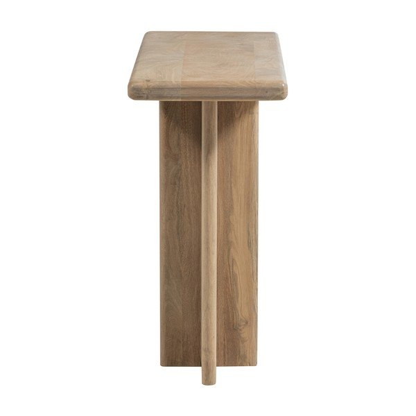 Világos natúr színű mangófa konzolasztal 40x80 cm Ato – WOOOD-image-3