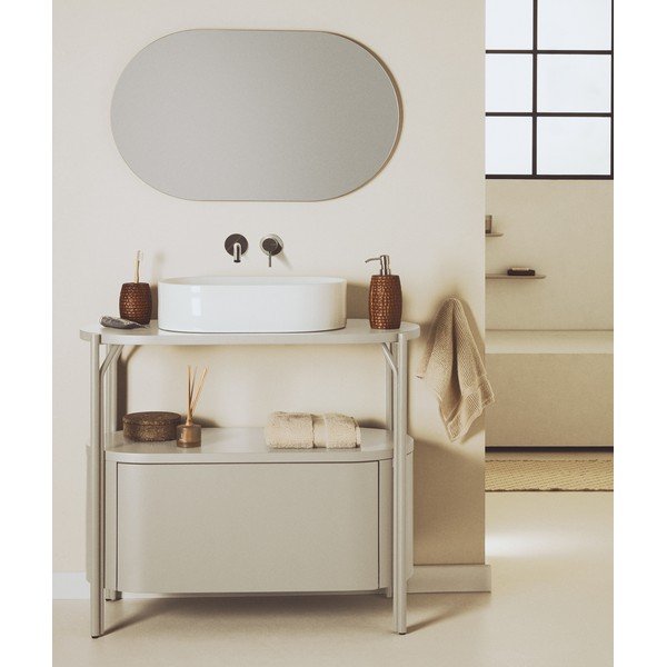 Fehér kerámia mosdókagyló 50x31 cm Ovara – Kave Home-image-2