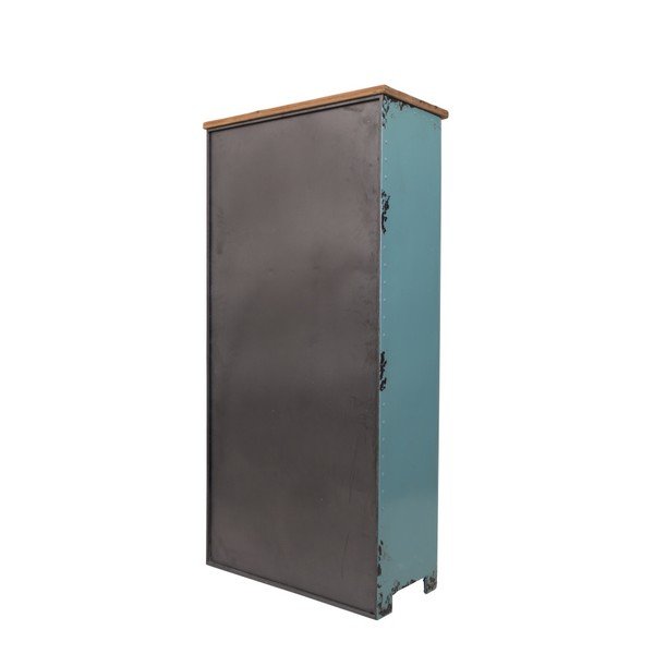 Rusty fém ruhásszekrény 75x153 cm - Dutchbone-image-4