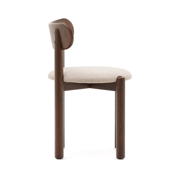 Barna-krémszínű tölgyfa étkezőszék szett 2 db-os Nebai – Kave Home-image-4