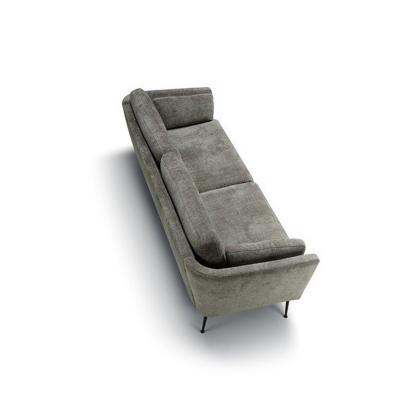 Szürke bársony kanapé 220 cm Mynta – Sits-image-4
