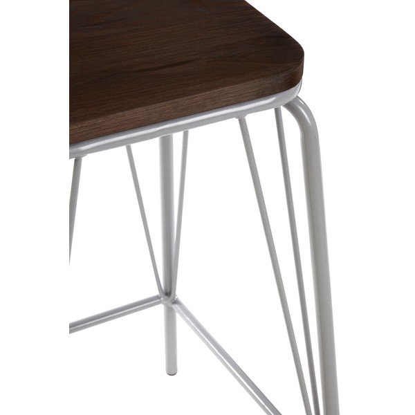 Szürke-sötét natúr színű szilfa ülőke District – Premier Housewares-image-3
