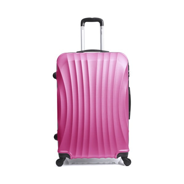 Moscou-e rózsaszín gurulós bőrönd, 30 l - Hero