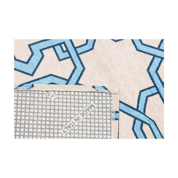 Tiles Blue fokozottan ellenálló konyhai szőnyeg, 60 x 220 cm - Floorita-image-3