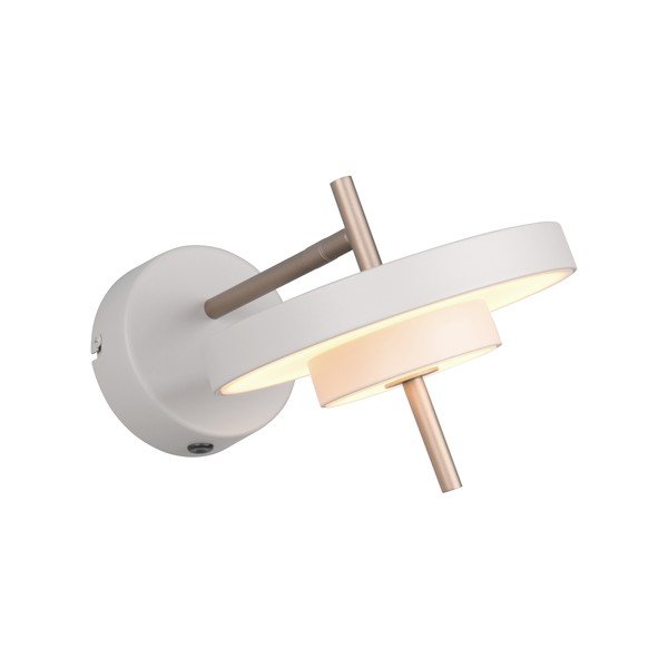 Elefántcsont színű LED fali lámpa hajlítható szerkezettel-dimmelhető ø 20 cm Keaton – Trio-image-4