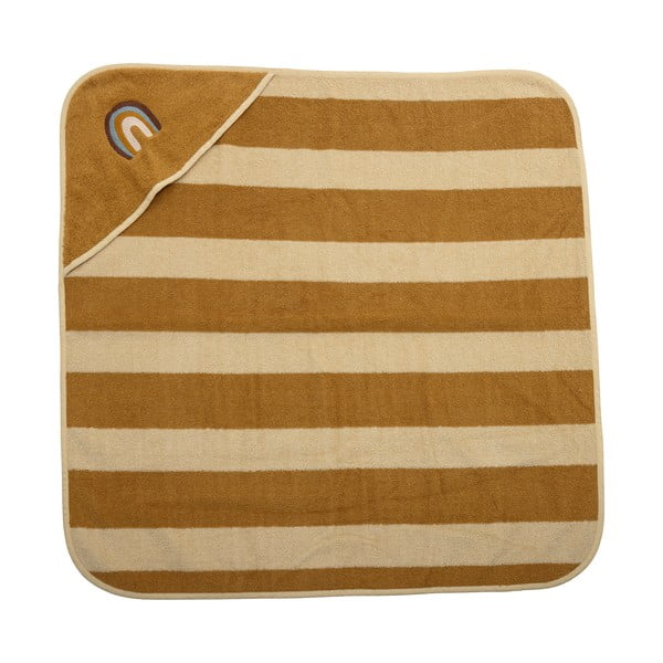 Okkersárga-bézs gyerek fürdőlepedő 78x78 cm Agnes – Bloomingville Mini-image-2