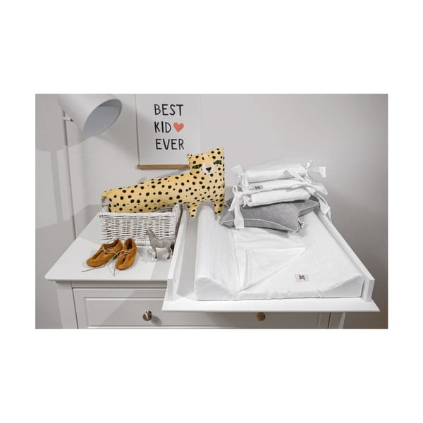 Snow White fehér len vízálló pelenkázó alátét, 50 x 70 cm - BELLAMY-image-2