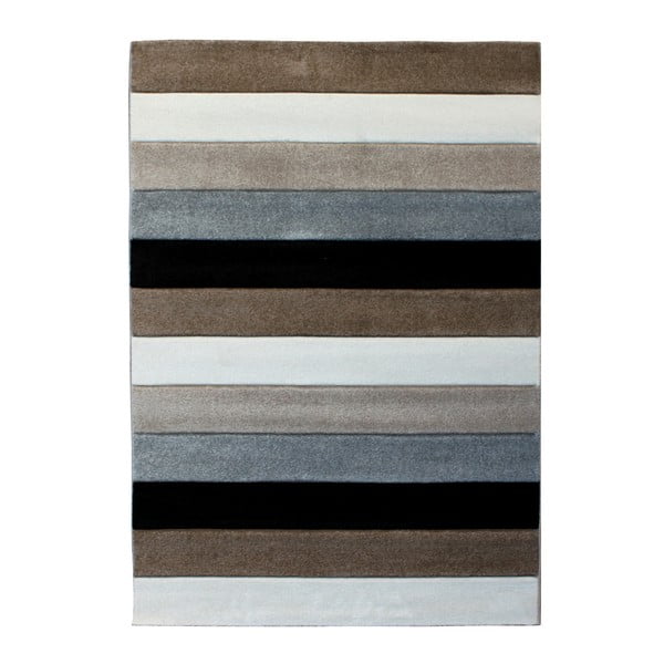 Lines szürkésbarna szőnyeg, 140 x 190 cm - Tomasucci