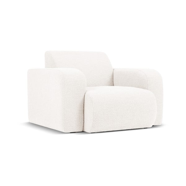 Fehér buklé fotel Molino – Micadoni Home