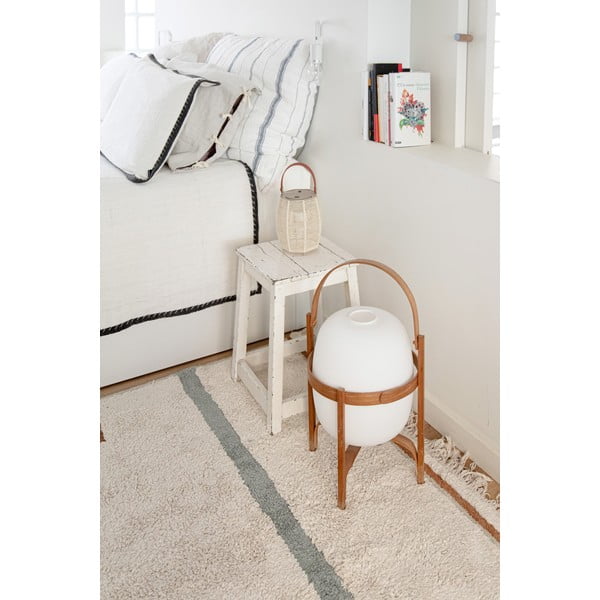 Kék-krémszínű mosható kézi szövésű pamut szőnyeg 140x200 cm Lanes Vintage Blue – Lorena Canals-image-3