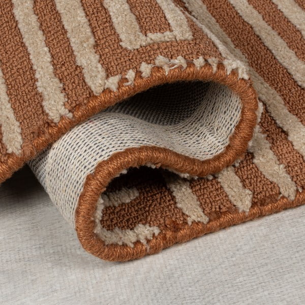 Terrakotta színű szőnyeg 160x230 cm Kylo – Flair Rugs-image-3