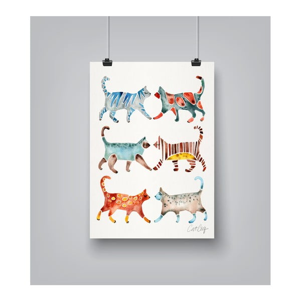Cat Collection by Cat Coquillette 30 x 42 cm-es plakát