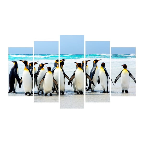 Animal Penguins többrészes vászonkép