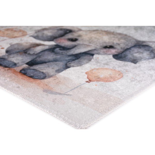 Világosszürke gyerek szőnyeg 100x160 cm Baby Elephants – Vitaus-image-3